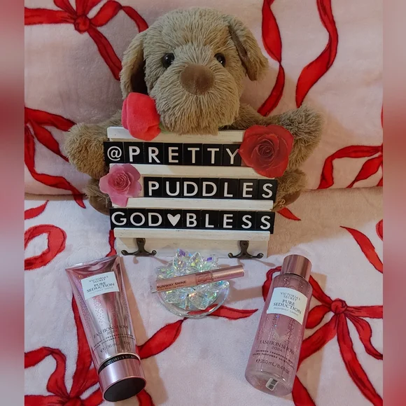 💎 3pc 🪽 VS 2024 Fashion Show Runway Shine Mist, Lotion & Lip Gloss Set 💎